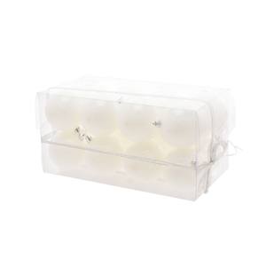 JUEGO DE 16 BOLAS DE PLÁSTICO, DIÁMETRO 8CM, BLANCO BRILLANTE - Product Image 1