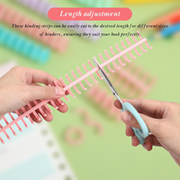 Bobines de reliure en spirale en plastique de couleurs assorties 30 anneaux de reliure à feuilles mobiles pour l'organisation de documents pour les enseignants de bureau