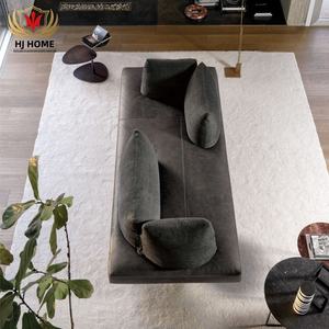 أثاث غرفة معيشة منزلي حديث HJ أريكة بثلاثة مقاعد قماش مقهى شقة للفندق - Product Image 6