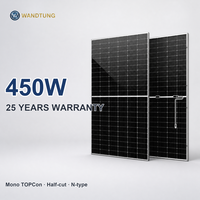 Panneau solaire haute efficacité de type N TOPCon, prix d'usine, 620 watts, bifacial, double vitrage, mono