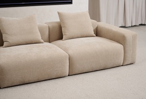Ensemble de canapés inclinables 3 places de luxe moderne, meubles de maison rembourrés en éponge pour salon et chambre à coucher - Product Image 3