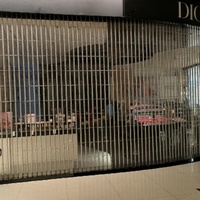 Porte de sécurité automatique en alliage moderne en PVC à l'aspect esthétique, anti-effraction, pour les devantures de magasins, les entrepôts, les hôpitaux