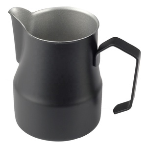 Verseuse à lait en acier inoxydable épaissi, style bec de grue, pour latte art italien, café et mousse de lait, design moderne - Product Image 3