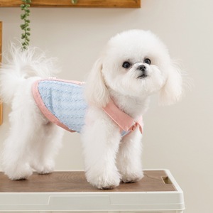Pet Teddy Clothes Light Blue Yellow Green Polo <b>Collar</b> Breathable Shirt For <b>Small</b> Medium <b>Dogs</b> Cats Spring Summer Wear - Product Image 3