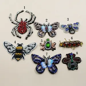 Hot Selling Butterflies Patches Custom Embroidery Embroidery Butterfly Motif