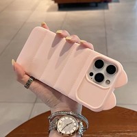 Casing HP TPU Air-Cushion untuk iPhone 16 15 14 13 12 11 Pro Max 17 Air 18 dengan Slot Kartu, Lembut
