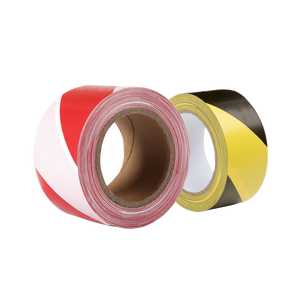 Color Amarillo/Negro 50mm X 33mt CINTA ADHESIVA DE ADVERTENCIA para torneado de herramientas - Product Image 1