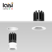 DIAFANO Projecteur LED encastré en plâtre à découpe fine D40, 3W/7W, en aluminium, anti-éblouissement profond, pour projets hôteliers, compatible DALI