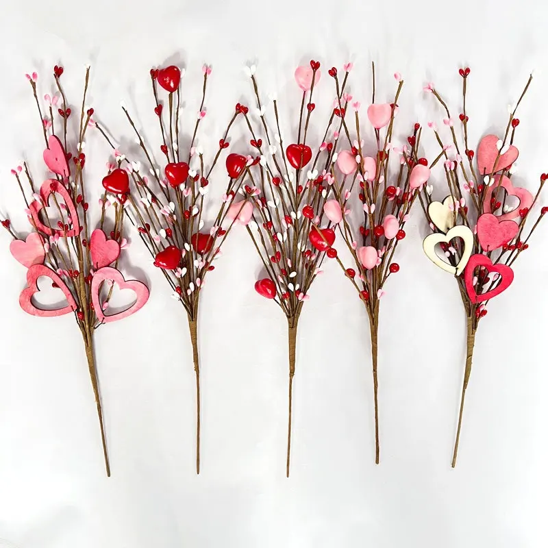 Braut zu sein Dekor Valentinstag Liebe Berry Branch Getrocknete Blumen & Pflanzen Simulation Hochzeits dekoration Branch Cutting