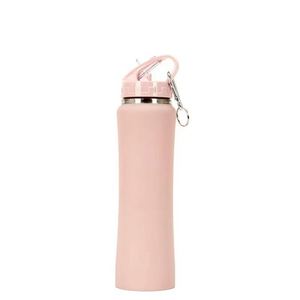Insulated <b>Drink</b> Vessel for Outdoor <b>Sports</b> 600ml 750ml Stainless Steel Double Wall Vacuum Flask Straw Lid Custom Logo Available - Product Image 6