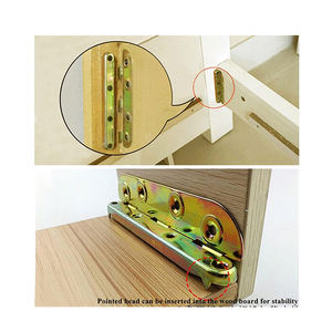 WELLTOP, recién llegados, accesorios para muebles, Hardware, conector angular, abrazadera de hebilla de cama de Metal para placas de bloqueo fijo - Product Image 6