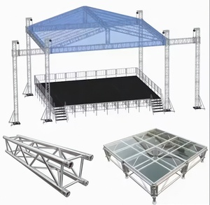 <span class=keywords><strong>Truss</strong></span> Màn hình LED tải nặng Giàn nhôm Spigot vuông Chiếu Sáng Sân khấu giàn trên bán - Product Image 2