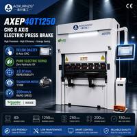 Presse plieuse servo électrique automatique 40T 1250mm DELEM 40T1250, petite machine de pliage de tôles CNC 6 axes, moteur 4KW, économe en énergie