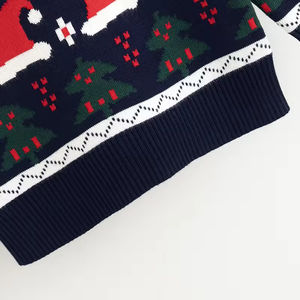 Pull de Noël à manches longues pour enfants, en coton, avec décorations de rennes, flocons de neige et dinosaures, col rond pour enfants - Product Image 5