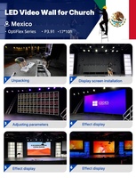 Pantalla LED para Interiores RAYBO, Módulo LED P3.91, Pantallas Gigantes HD, Señalización Digital, Panel LED, Publicidad en Pantalla LED