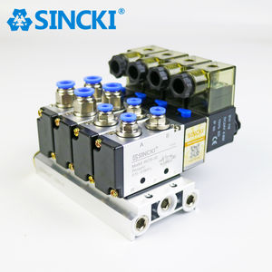 Parti pneumatiche valvola solenoide collettore terminale con elettrovalvola 4V210-08 per distributore di macchine tessili - Product Image 1