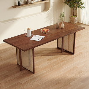 Sedia da Pranzo in <span class=keywords><strong>Legno</strong></span> e Rattan per Casa e Ristorante, Prezzo all'Ingrosso, Alta Qualità, Vendita Calda - Product Image 5