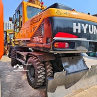 Mesin Bekas Hyundai Korea Asli Jam Operasi Rendah 21 Ton Hyundai 210W-9 Excavator Bekas Kondisi Prima