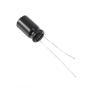 Condensateur RADIAL TH à trou traversant 33uF 20% 63V, canal fabricant 33uF UVK1J330MED1TA, en aluminium - Product Image 1