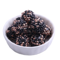 Vente en gros résine bleu clair vert Rose citron confettis strass perles boule pour la fabrication de bijoux collier 10MM à 20MM
