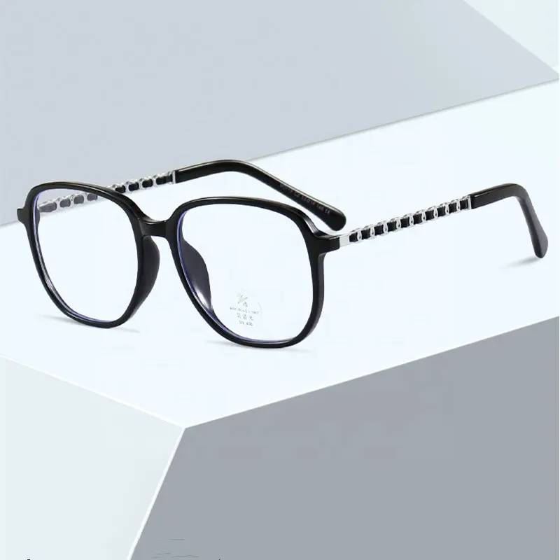Jiuling — lunettes de vue anti-lumière bleue sur prescription, verres fantaisie, monture carrée tr90, lunettes pour étudiants