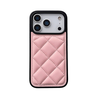 Étui de protection simple pour iPhone 17 Pro Max, motif doudoune à carreaux, collection Hiver et Automne
