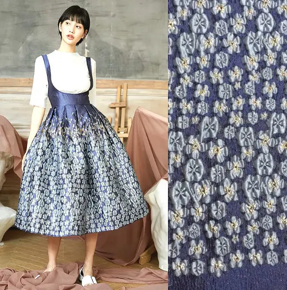 מתכתי עמדת פרח עיצוב איטלקי בגדי אקארד בד עבור שמלה