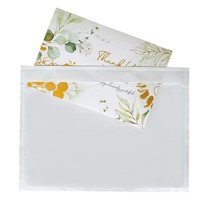 A4 A5 transparent auto-adhésif liste d'emballage enveloppes expédition pochette postale sacs de livraison fermés <span class=keywords><strong>pour</strong></span> les feuilles d'emballage étiquette de facture - Product Image 2