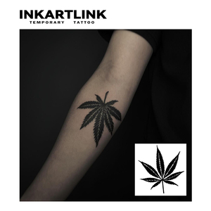 Wholesale <strong>Leaf</strong> Tatuajes Fake <strong>Tattoo</strong> 15Days Long Lasting Waterproof Natural Fruit Juice Body Art for Arm Bulk Supply Sticker - Product Image 2
