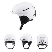 Casque de ski transfrontalier nouveau style en ABS/EPS pour adultes et enfants, sports de plein air, sécurité universelle moulée, couleur personnalisée