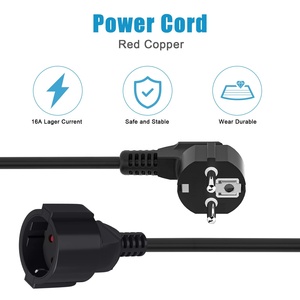 Câble spiralé de protection Linsheng extensible de 0,6 <span class=keywords><strong>m</strong></span> à 2 <span class=keywords><strong>m</strong></span> max IP20 3 x 1,0 mm Câble d'extension avec prise et raccord - Product Image 3