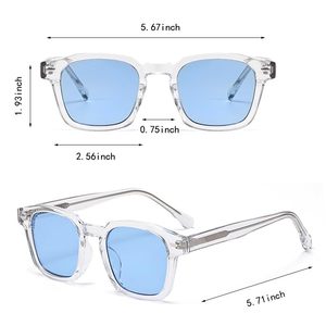 Gafas de Sol Retro 3506 CP Temple 3+2 con Bisagras, Lentes Cuadradas de Alta Calidad con Degradado UV400 para Hombre y Mujer - Product Image 2