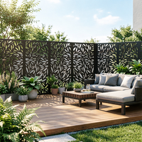 Panneaux de séparation décoratifs en WPC pour jardin extérieur résistants aux intempéries, à longue durée de vie et à entretien minimal
