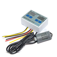 XK-W1099 DC12V/DC24V/AC110V ~ 220V double Thermostat numérique contrôleur d'humidité serre oeuf incubateur contrôleur d'humidité