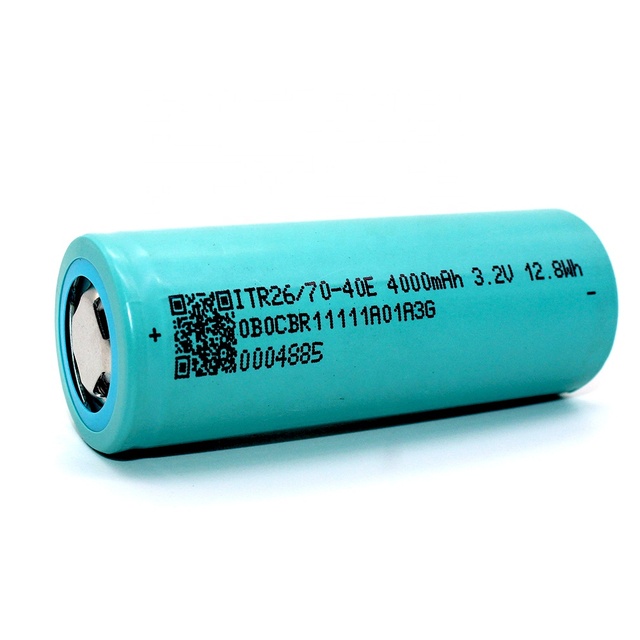 26700 Lifepo4 Battery 3.2V 4000mah Rechargeable Cell Deep Cycle for DIY 12V 24V 48V Battery Pack Solar Energy E-bike Scooter