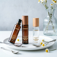 Bouteilles à bille en bois de noyer, bambou et hêtre avec flacons de parfum en verre de 3 ml et 10 ml, bouteilles diffuseurs d'huiles essentielles