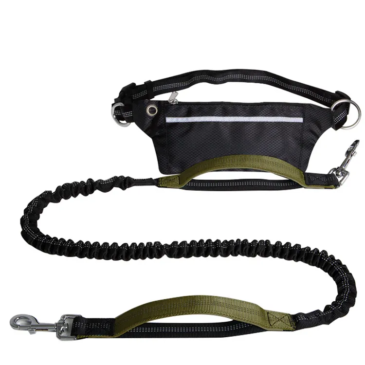 Outdoor Fabrikant Custom Lengte Logo Intrekbare Polyester Hond Ketting Kraag Running Training Leash