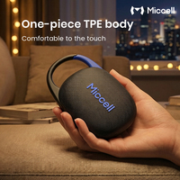 Mini Altavoz Portátil Impermeable IPX7 con Gancho Deportivo y Cuerpo de TPE, Altavoz Inalámbrico para Exteriores para Senderismo, Camping y Viajes