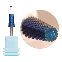 Vente Flash : Embouts de ponceuse à ongles professionnels en carbure de tungstène, motif écaille de dragon bleue, tige de 3/32 po, pour machine à manucure