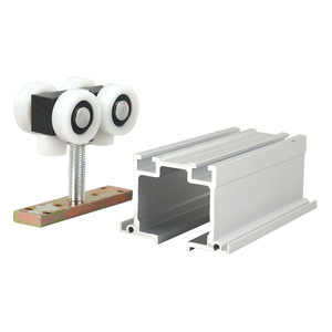 Rouleau de porte coulissante Lego avec rail droit de 65 mm pour porte coulissante en verre, capacité de charge de 250 kg - Product Image 3