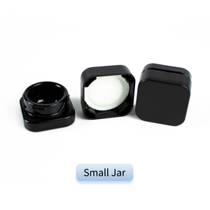 Glass Bottles Childproof Lids White Black Food Storage Custom Stickers Containers 5ML 7ML 9ML Clear Glass <b>Jars</b> - Product Image 3