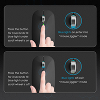 Petite quantité personnalisation rapide USB Rechargeable double Mode accessoires pour ordinateur portable sans fil bureau universel Slim Jiggler Mouse