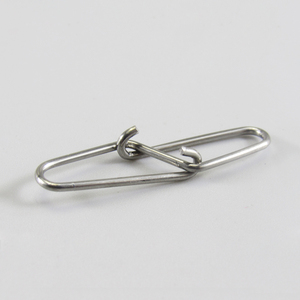 Acier inoxydable Double boucle diamant sécurité Snap pivotant pêche connecteur Clips attirail - Product Image 4