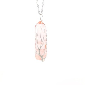 Venta caliente claro cuarzo <span class=keywords><strong>Arua</strong></span> crudo tallado cristal media luna áspero crudo tallado setas colgante collar para joyería - Product Image 6