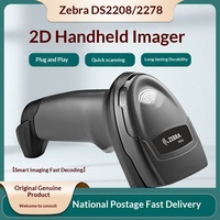Escáner de Código de Barras Inalámbrico Zebra DS2208 USB para Gestión de Inventario en Minoristas y Almacenes, Compatible con Android/iOS/Windows