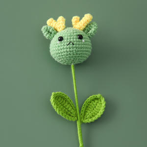 Día de San Valentín hecho a mano simulación lana ganchillo flor dibujos animados Animal ramo cerdo <span class=keywords><strong>Panda</strong></span> conejo gatito muñeca <span class=keywords><strong>Gif</strong></span> para niños - Product Image 5