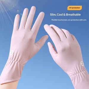 Guantes <span class=keywords><strong>de</strong></span> Protección UV para <span class=keywords><strong>Mujer</strong></span> al por Mayor con Pantalla Táctil, Guantes Transpirables Antideslizantes y Refrescantes para Conducir y Ciclismo al Aire Libre - Product Image 2