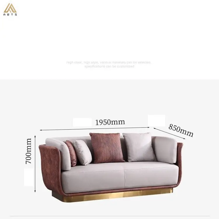 Heißer verkauf sofa wohnzimmer furnture nordic design loft sofa apartment hotel möbel luxus air leder kleine größe sofa