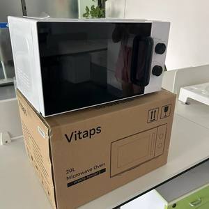 Horno <span class=keywords><strong>Microondas</strong></span> Europeo de 20L para el Hogar, Plato Giratorio de 360°, Control Mecánico, Eficiencia Energética Clase A, Ecológico, Horno de Encimera - Product Image 3