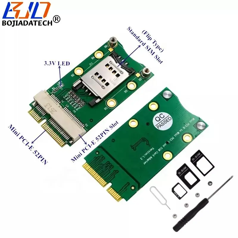MPCIe To Mini PCI-E Interface Wireless Adapter With 1 SIM Card Slot For GSM 3G 4G WWAN LTE Modem Module